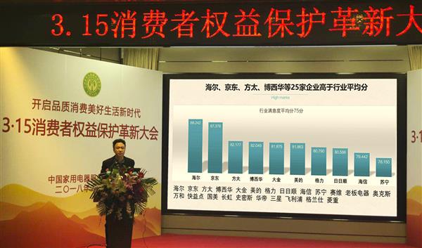 京东获颁家电行业“消费者权益保护示范企业” 成唯一获奖渠道商